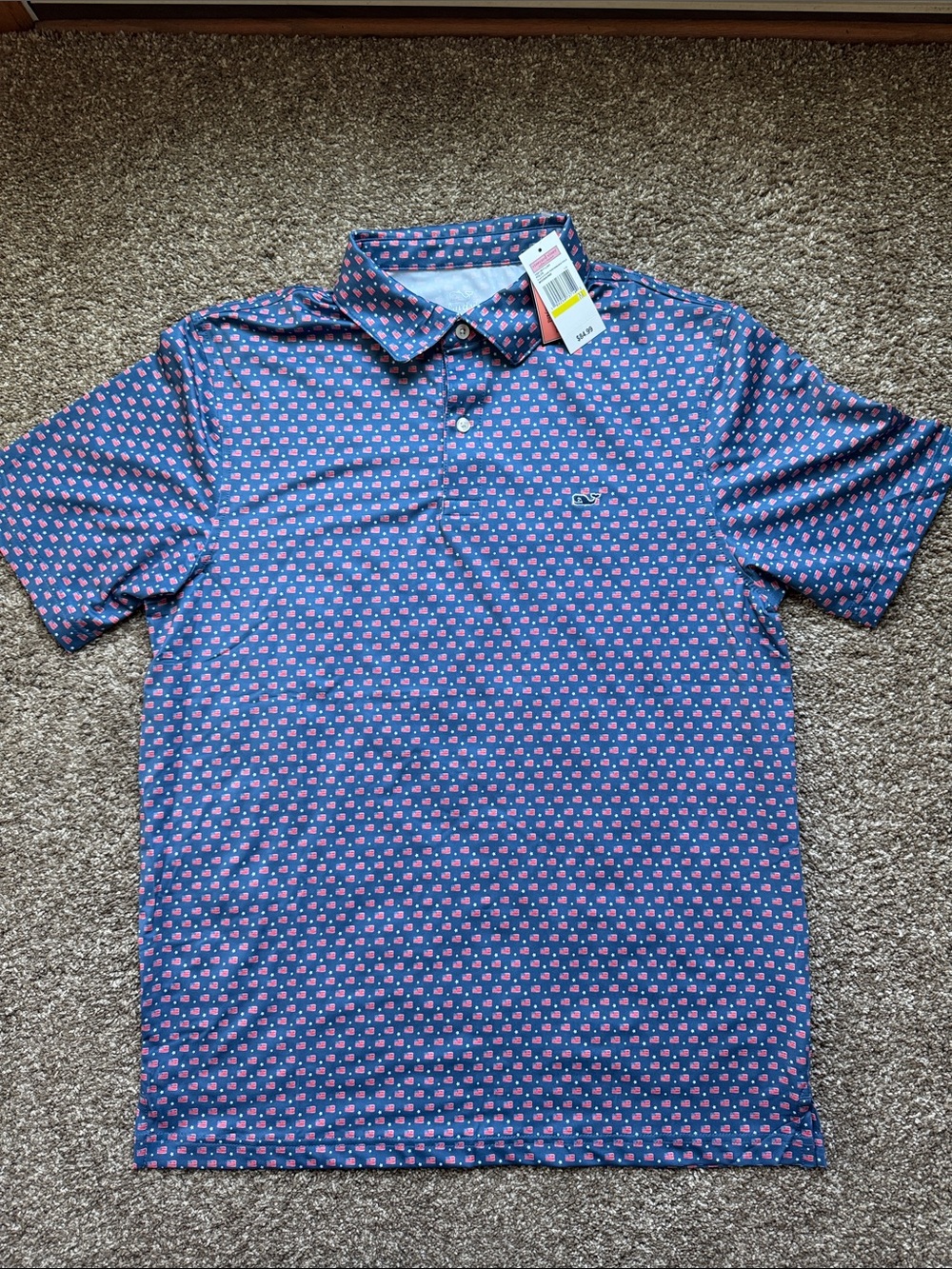 Vineyard Vines Flag & Stars Polo